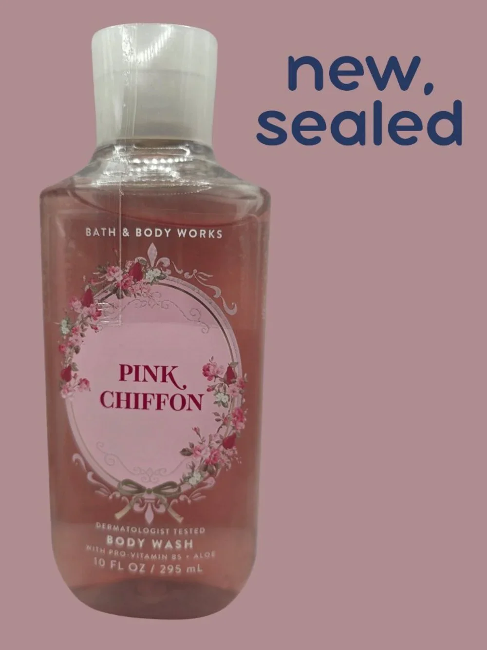 New Sealed Bath & Body Works Pink Chiffon Body Wash 10oz